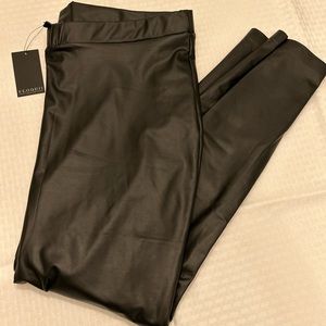 NWOT Eloquii Faux Leather Leggings in Black